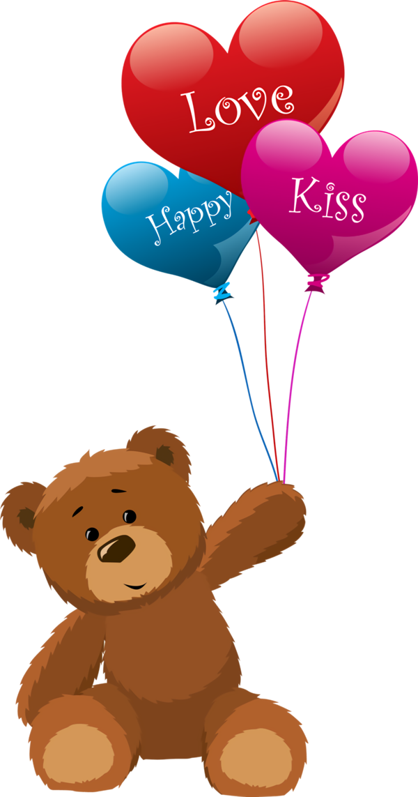 Transparent Valentine's Day Heart Balloon Valentine's day for Teddy Bear for Valentines Day