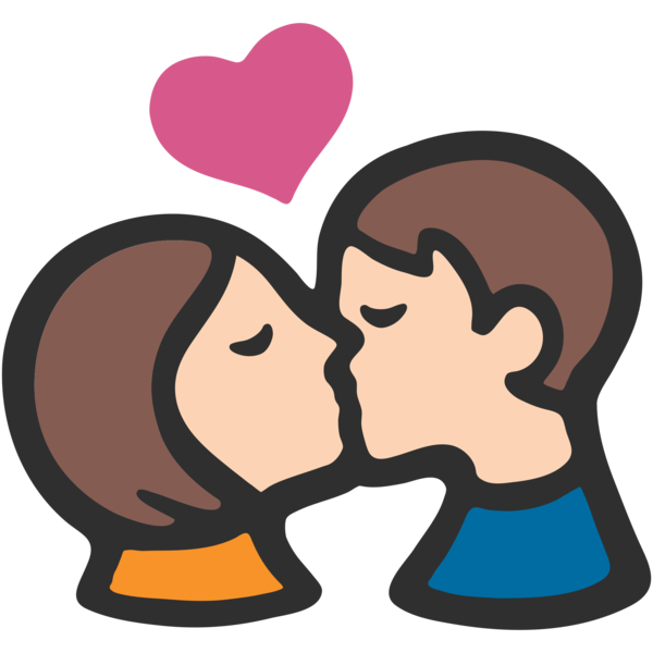 Transparent Emoji Kiss Girl Cartoon Nose for Valentines Day