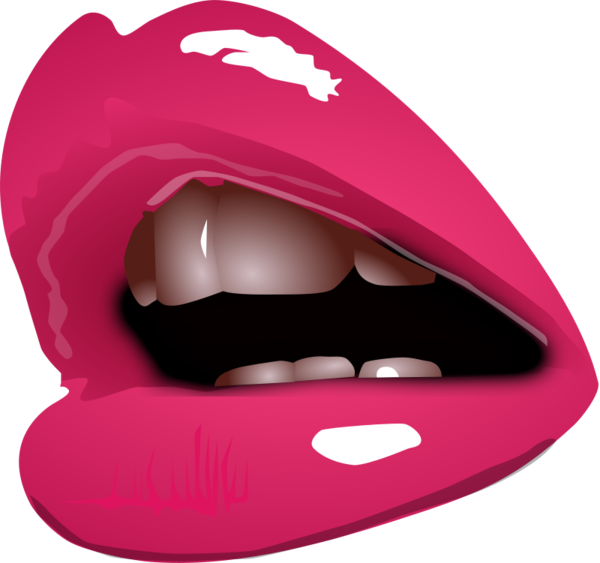 Transparent Lip Mouth Smile Pink Jaw for Valentines Day