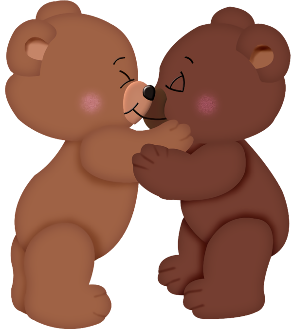 Transparent Valentine's Day Cartoon Brown bear Brown for Teddy Bear for Valentines Day