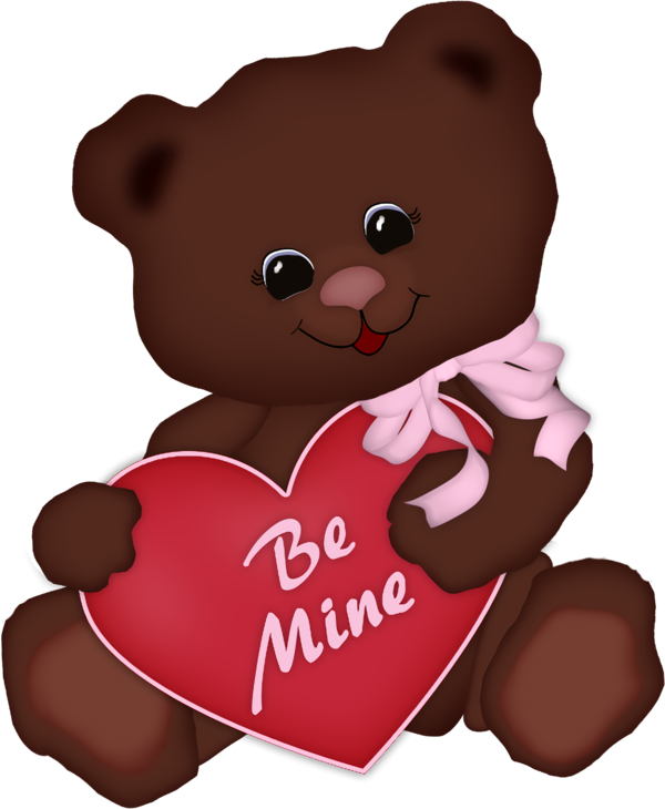 Transparent Valentine's Day Heart Valentine's day Cartoon for Teddy Bear for Valentines Day