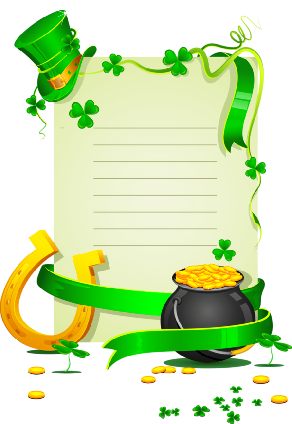 Transparent St Patrick's Day Green for Pot Of Gold for St Patricks Day