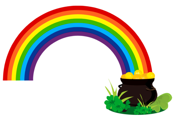 Transparent St Patrick's Day Rainbow Meteorological phenomenon for St Patrick's Day Rainbow for St Patricks Day