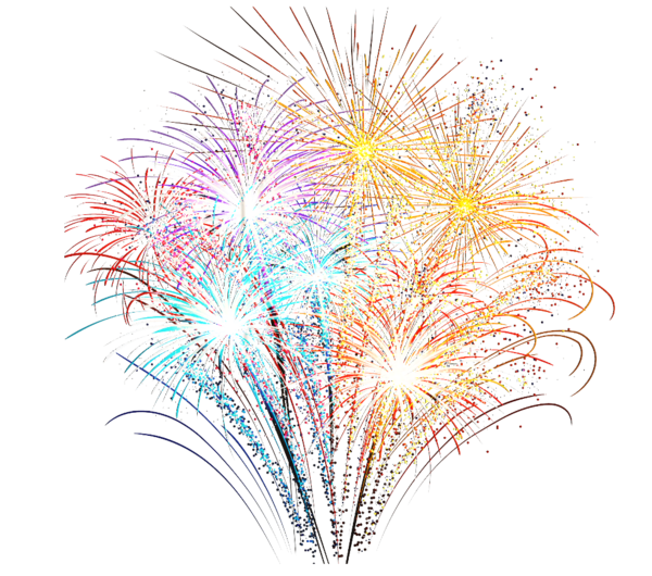 Transparent Fireworks Image Editing New Year Event for New Year