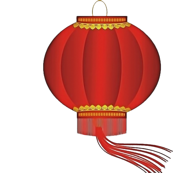 Transparent Paper Lantern Lantern Chinese New Year Red for New Year