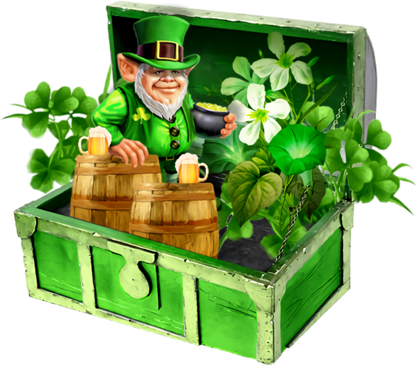 Transparent St Patrick's Day Green Leprechaun Gardener for Leprechaun for St Patricks Day