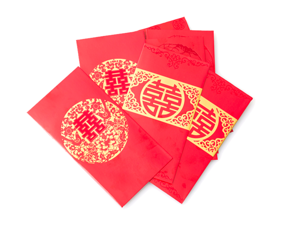 Transparent Red Envelope Wedding Chinese New Year Red for New Year