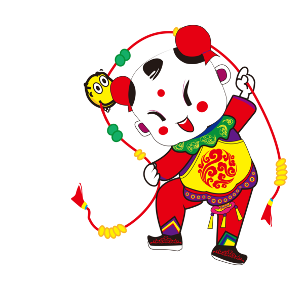 Transparent New Year Picture Chinese New Year Estamp Sticker for New Year