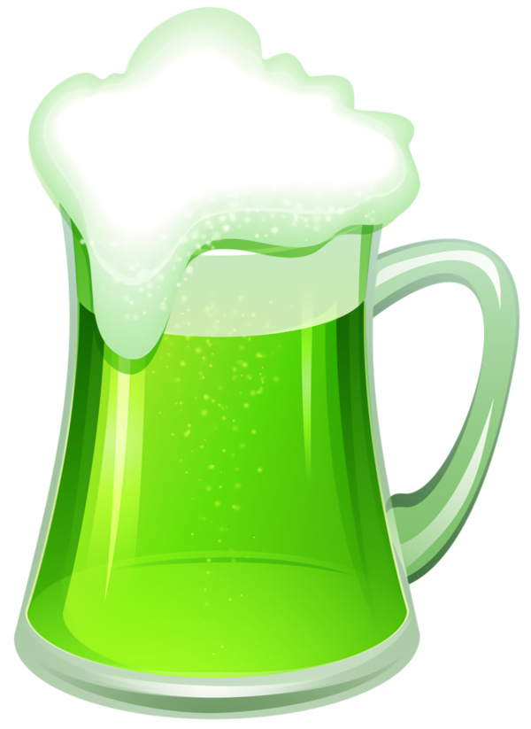Transparent St Patrick's Day Green Serveware Drinkware for Green Beer for St Patricks Day