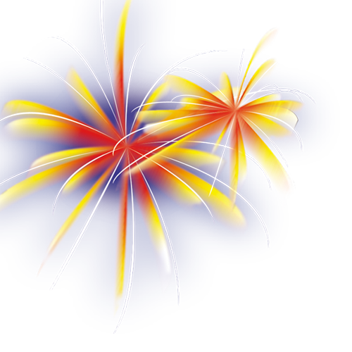 Transparent Fireworks Festival Firecracker Petal Symmetry for New Year