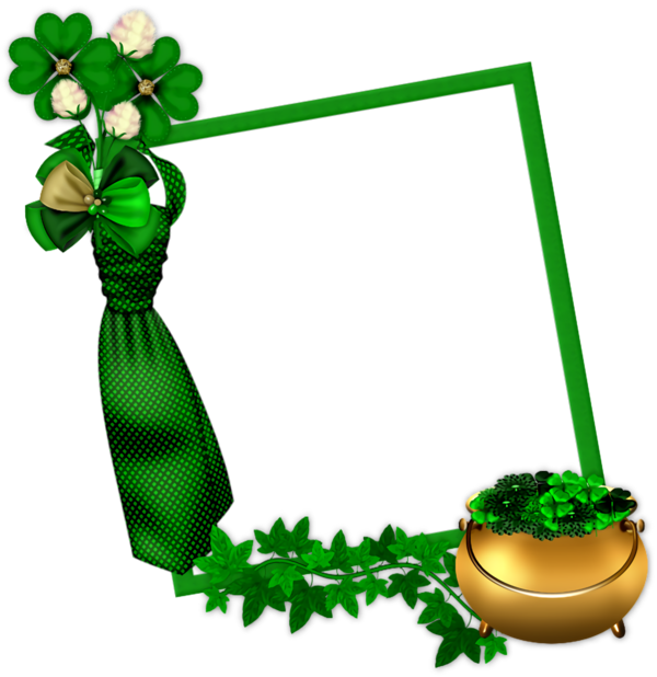 Transparent St Patrick's Day Plant for Four Leaf Clover for St Patricks Day