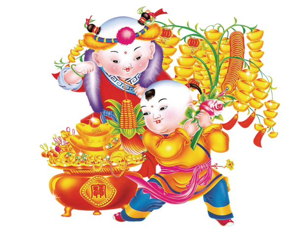 Transparent Chinese New Year Fu New Year Picture  for New Year