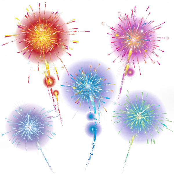 Transparent Fireworks Lantern Festival Festival Pink Flower for New Year