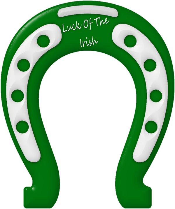 Transparent St Patrick's Day Green Games Horseshoe for St Patrick's Day Horseshoe for St Patricks Day