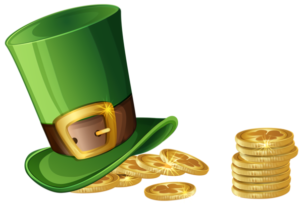 Transparent St Patrick's Day Coin Currency Money for St Patrick's Day Hat for St Patricks Day