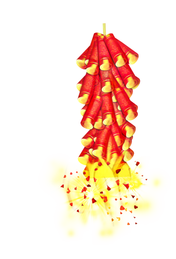 Transparent Firecracker Chinese New Year New Year Plant for New Year