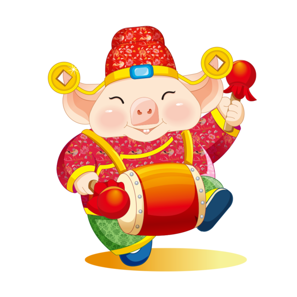 Transparent Pig Chinese New Year New Year Cuisine Toy for New Year