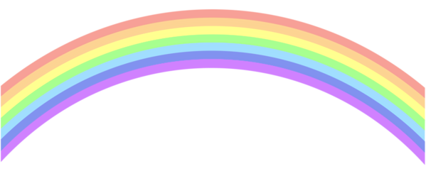 Transparent St Patrick's Day Line Rainbow Circle for St Patrick's Day Rainbow for St Patricks Day