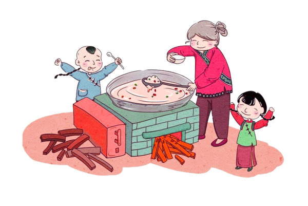 Transparent Laba Congee Laba Festival Chinese New Year Recreation Food for New Year