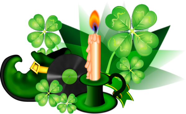 Transparent St Patrick's Day Green Leaf Clover for Four Leaf Clover for St Patricks Day