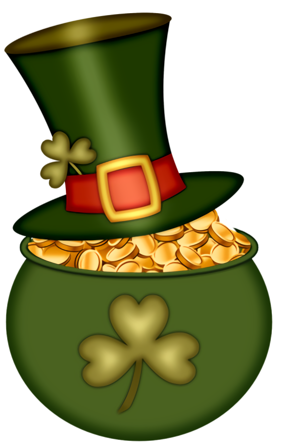 Transparent St Patrick's Day Green Symbol Shamrock for Pot Of Gold for St Patricks Day