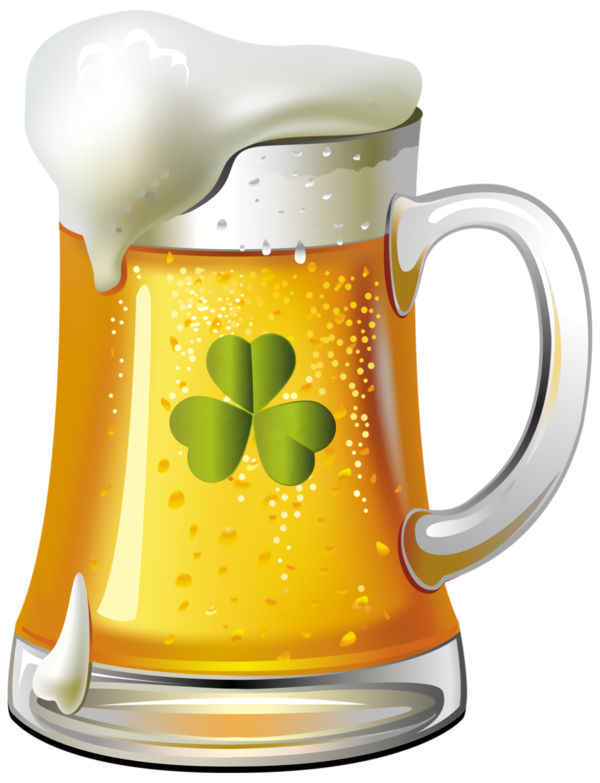 Transparent St Patrick's Day Green Mug Drinkware for Green Beer for St Patricks Day