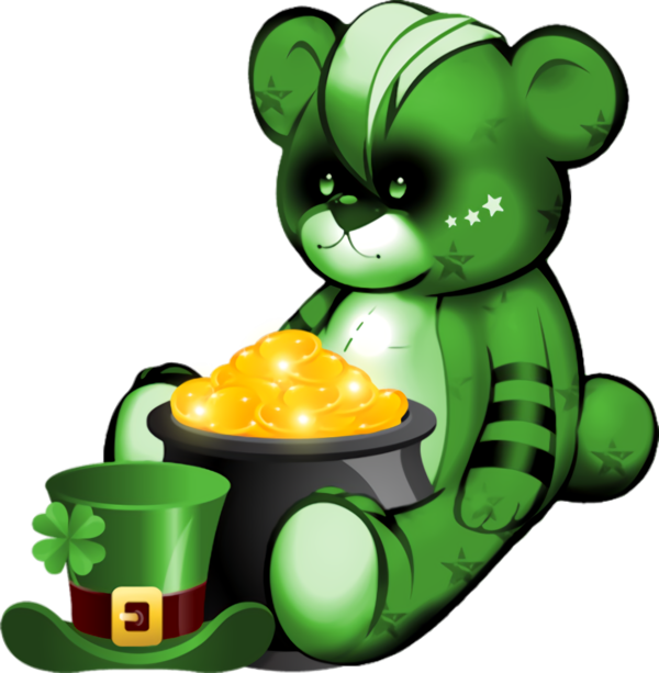 Transparent St Patrick's Day Green Toy for Pot Of Gold for St Patricks Day