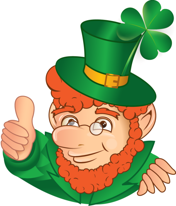 Transparent St Patrick's Day Green Cartoon Leprechaun for Leprechaun for St Patricks Day