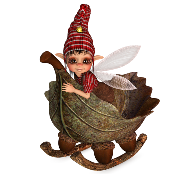 Transparent Fairy Lutin Gnome Figurine for Christmas