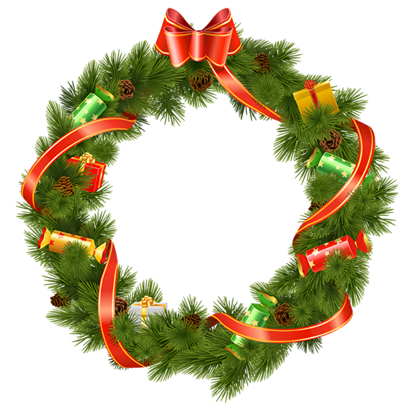 Transparent Christmas Christmas decoration Wreath oregon pine for Christmas Ornament for Christmas