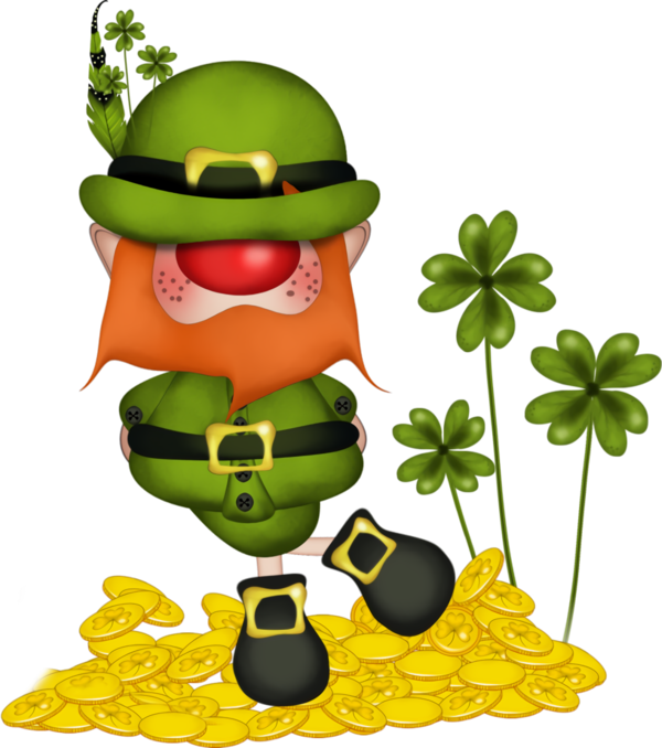 Transparent St Patrick's Day Green Saint patrick's day Plant for Leprechaun for St Patricks Day