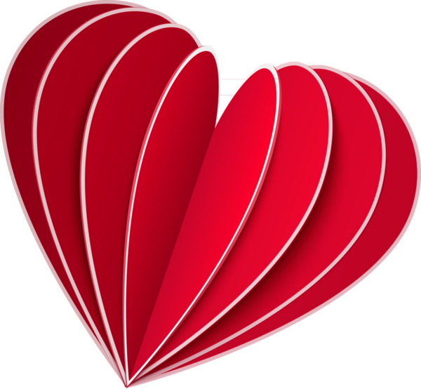 Transparent Valentine's Day Heart Red Heart for Valentine Heart for Valentines Day