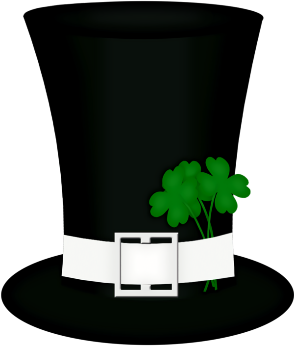 Transparent St Patrick's Day Green Flowerpot Clover for St Patrick's Day Hat for St Patricks Day
