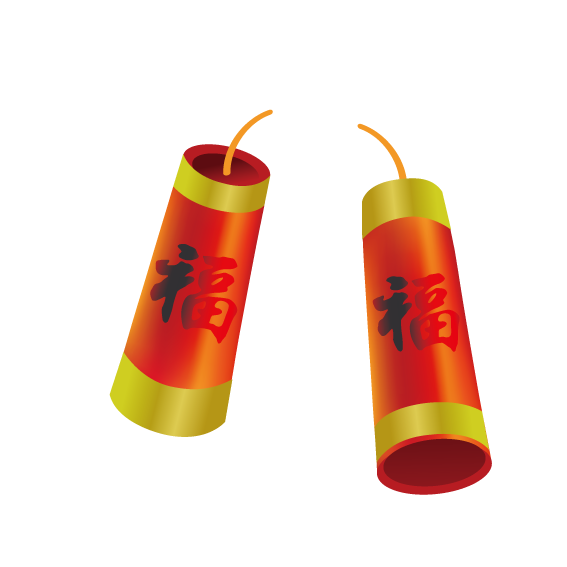 Transparent Firecracker Chinese New Year New Year Orange Explosive Material for New Year