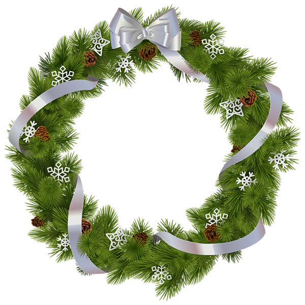 Transparent Christmas oregon pine Wreath Christmas decoration for Christmas Ornament for Christmas