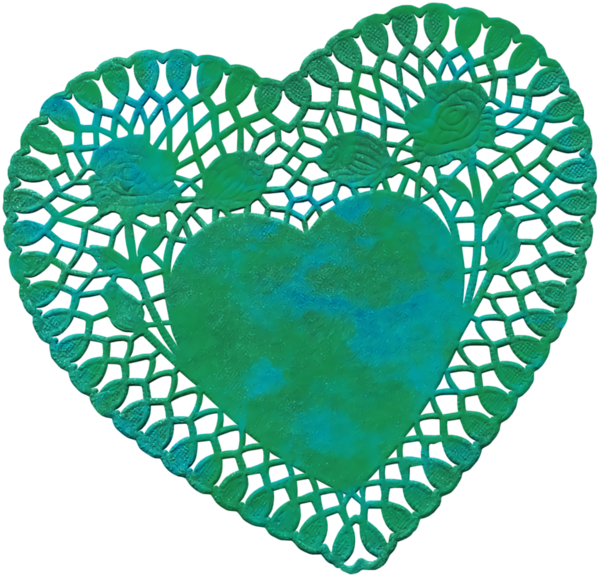 Transparent Valentine's Day Green Turquoise Heart for Valentine Heart for Valentines Day