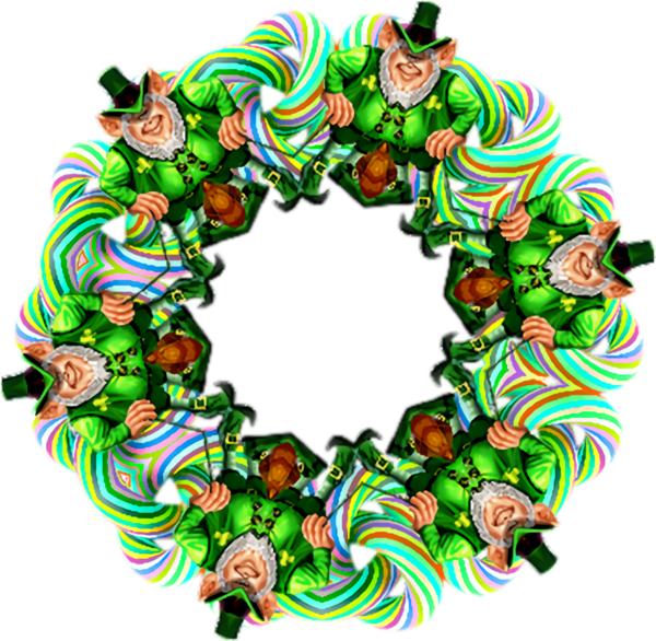 Transparent St Patrick's Day Circle for Leprechaun for St Patricks Day