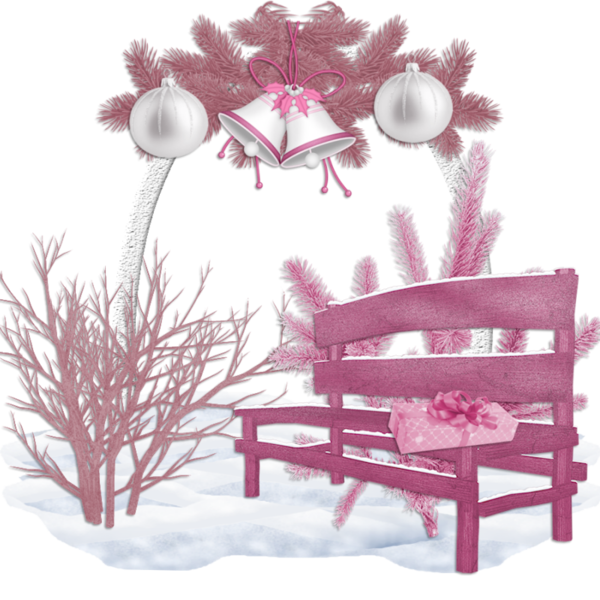 Transparent Christmas Picture Frames Winter Cluster Pink Flower for Christmas
