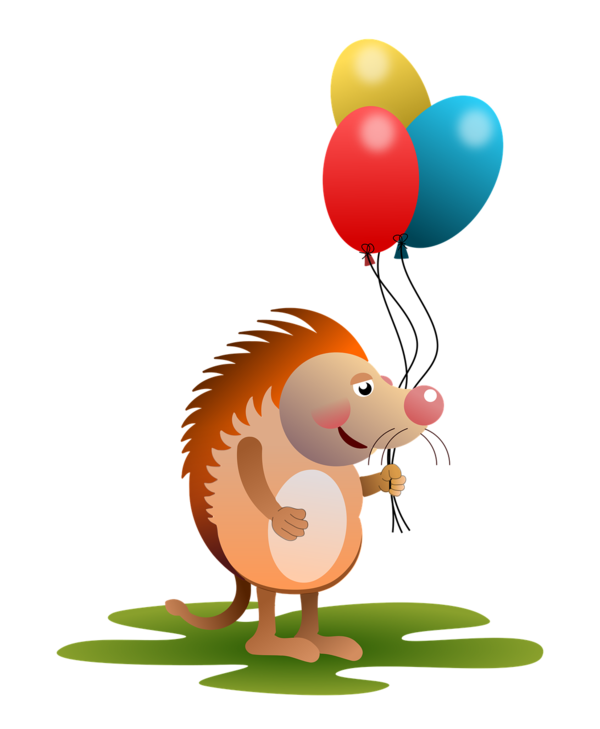 Transparent Hedgehog Porcupine Balloon Chicken Rooster for New Year