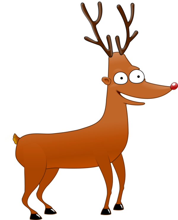 Transparent Rudolph Reindeer Santa Claus Wildlife Deer for Christmas