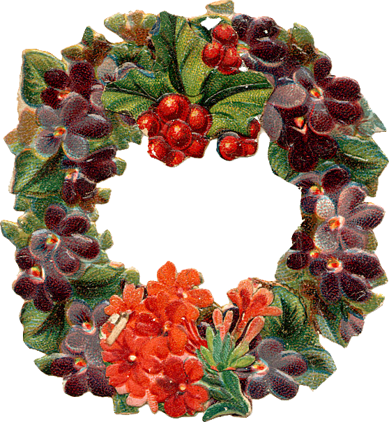 Transparent Wreath Fruit Christmas Decoration for Christmas