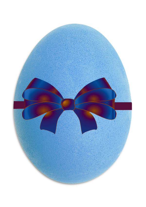 Transparent Easter Bunny Easter Egg Easter Blue Cobalt Blue for Easter