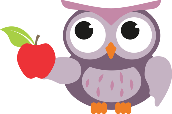 Transparent Teacher Teachers Day Little Owl Pink Owl for New Year