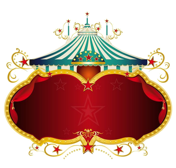 Transparent Circus Carpa Entertainment Christmas Ornament Recreation for Christmas