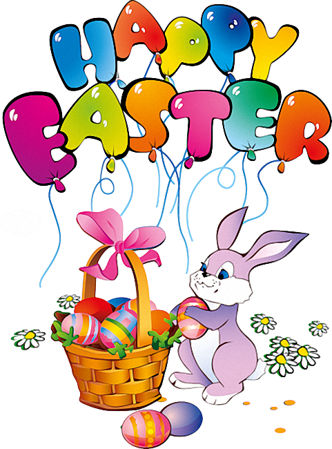 Transparent Easter Bunny Resurrection Of Jesus Easter Petal Flower for Easter