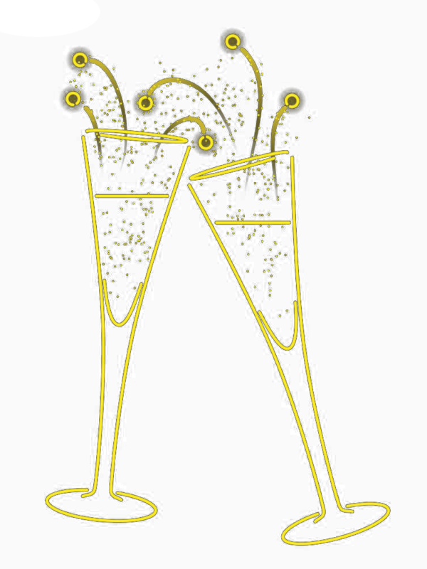 Transparent Martini Champagne Champagne Glass Champagne Stemware Area for New Year
