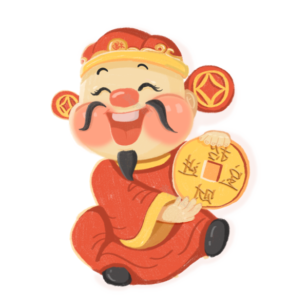 Transparent Chinese New Year New Year Luck Cartoon for New Year