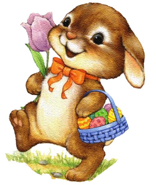 Transparent Easter Bunny Easter Holiday Cartoon Rabbit for Easter