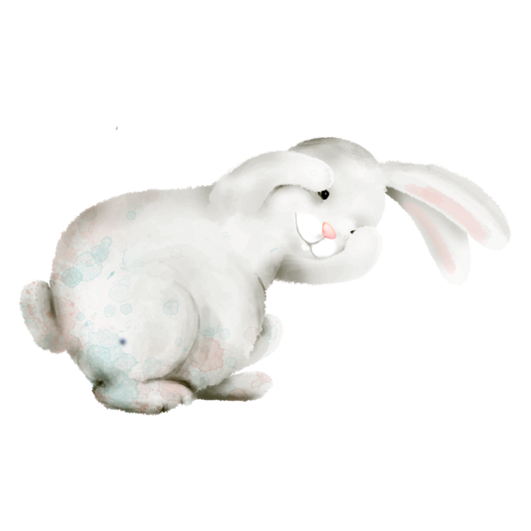 Transparent Easter Bunny Easter Kulich Hare Animal Figure for Easter