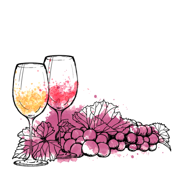 Transparent Wine Common Grape Vine Distilled Beverage Flower Stemware for New Year
